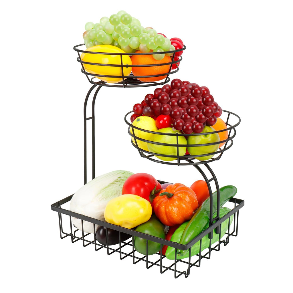 3 Tier Metal Fruit Vegetable Basket Y62914