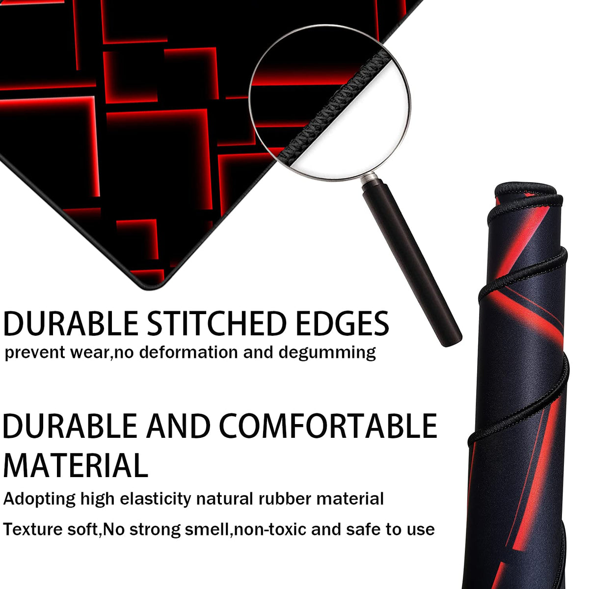 Large Waterproof Gaming Mouse Pad with Stitched Edge R553