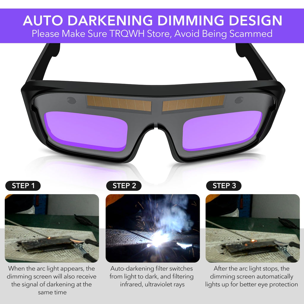 Auto Darkening Welding Glasses C386