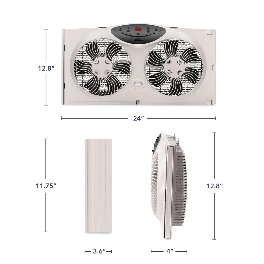 Window Fan with Reversible Airflow Blades, 3-Speed C581