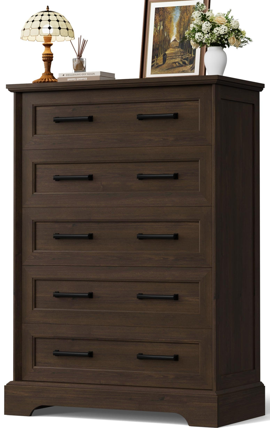 Brown 5 Drawer Dresser E66064