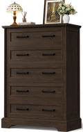 Brown 5 Drawer Dresser E66064