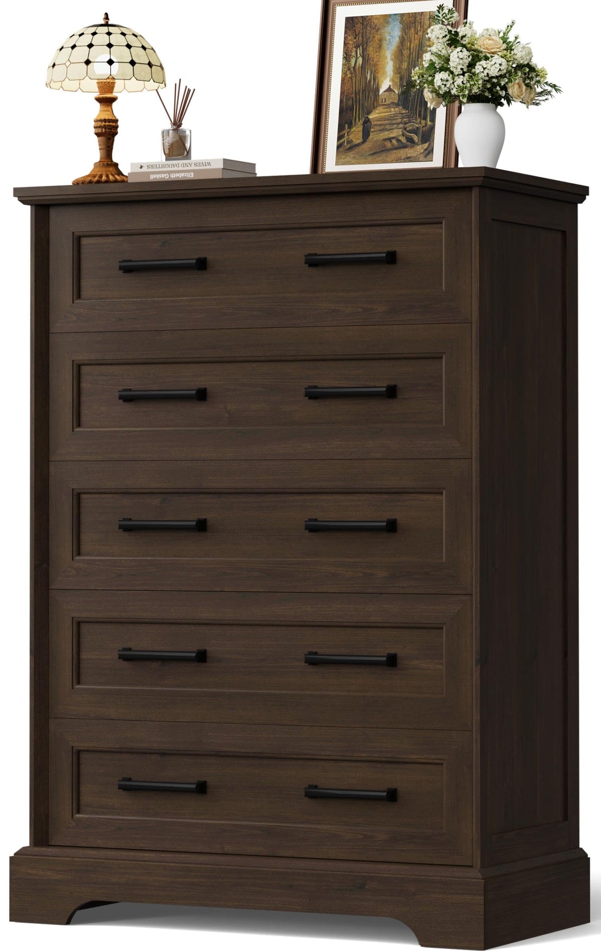 Brown 5 Drawer Dresser E66064