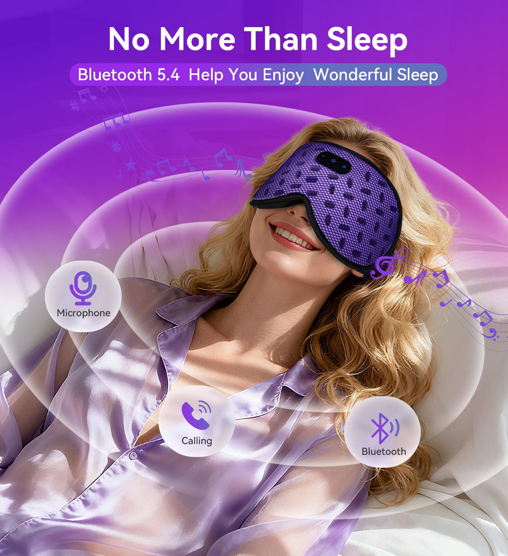 Bluetooth 3D Contoured Sleeping Eye Mask K28416