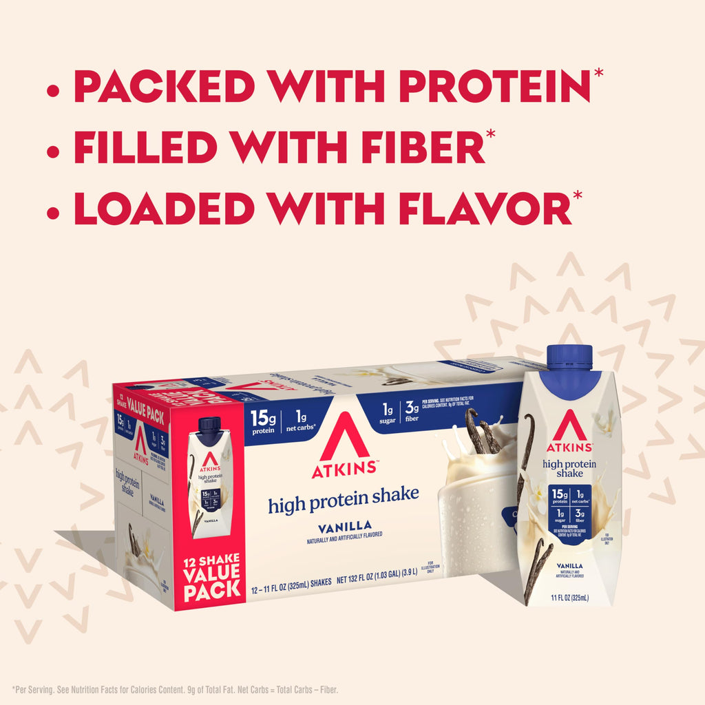 Vanilla High Protein Shake 12 Count Z42545