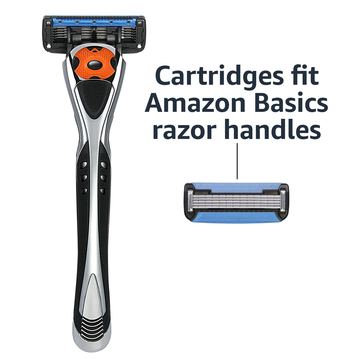 5-Blade Razor Blade Refills with Dual Lubrication, 8 Cartridges W180991