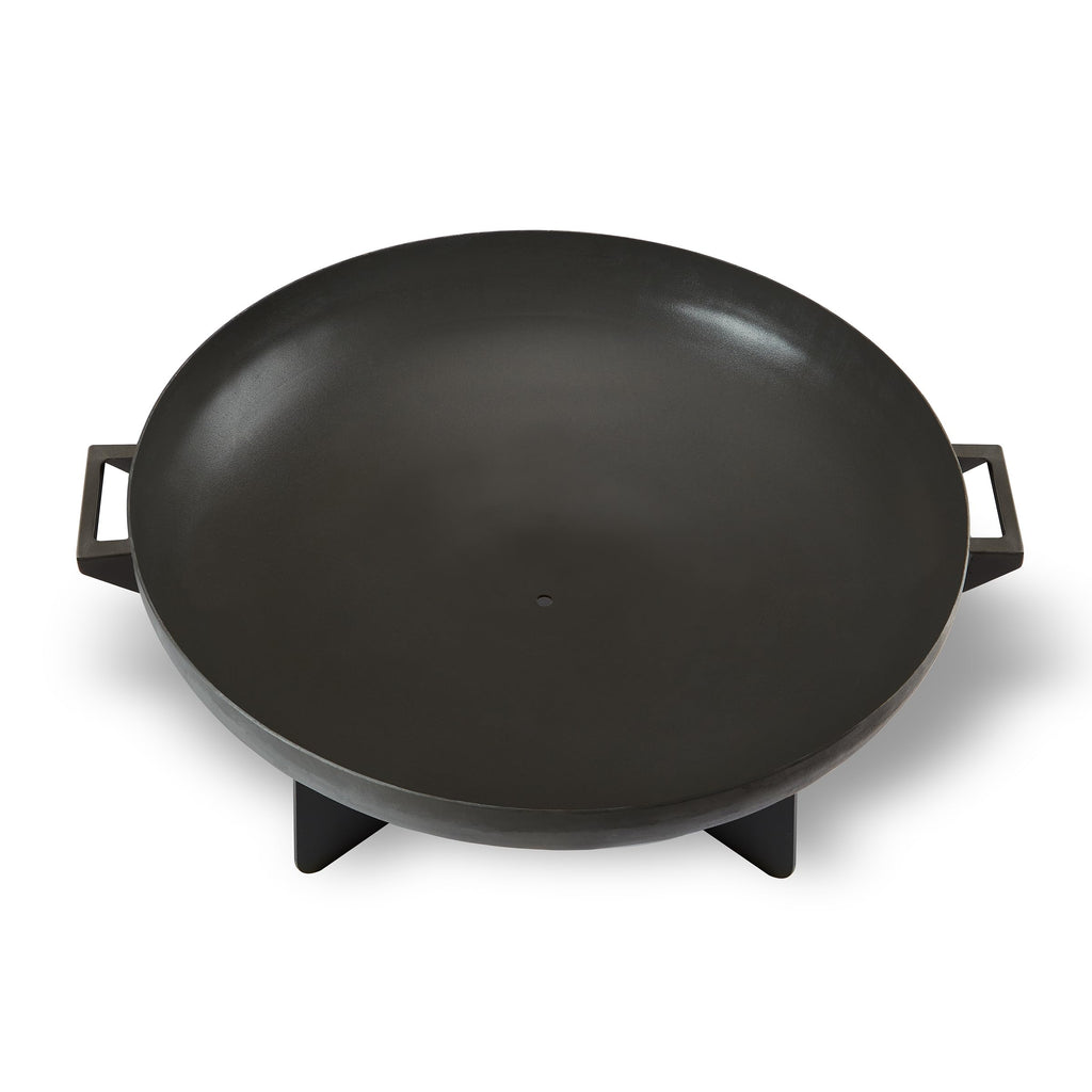 36” Round Wood Burning Steel Fire Pit with Spark Screen, Poker, Log Grate and Storage Cover E4410