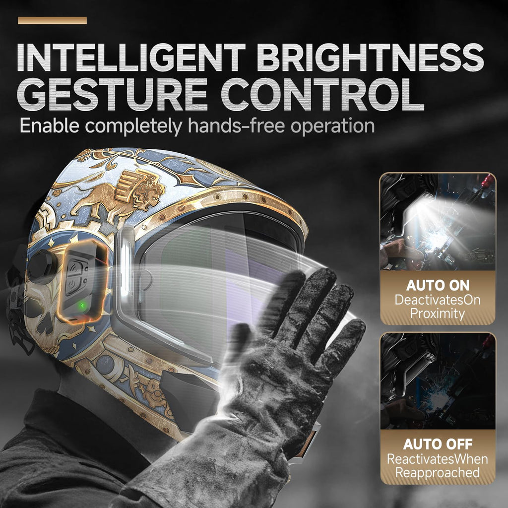 Auto Darkening Welding Helmet with Light J41803