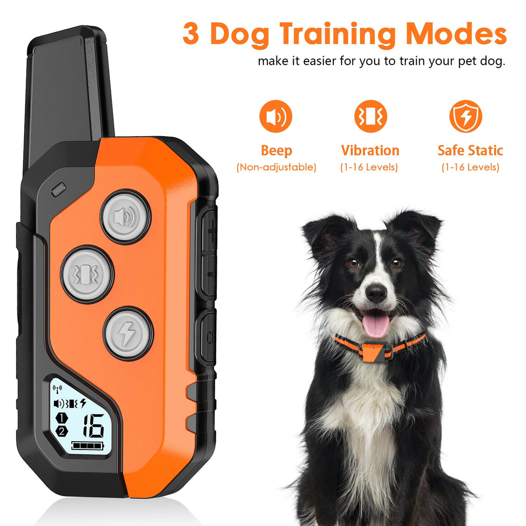 Dog Training Collar with Remote, 3 Modes Q9991
