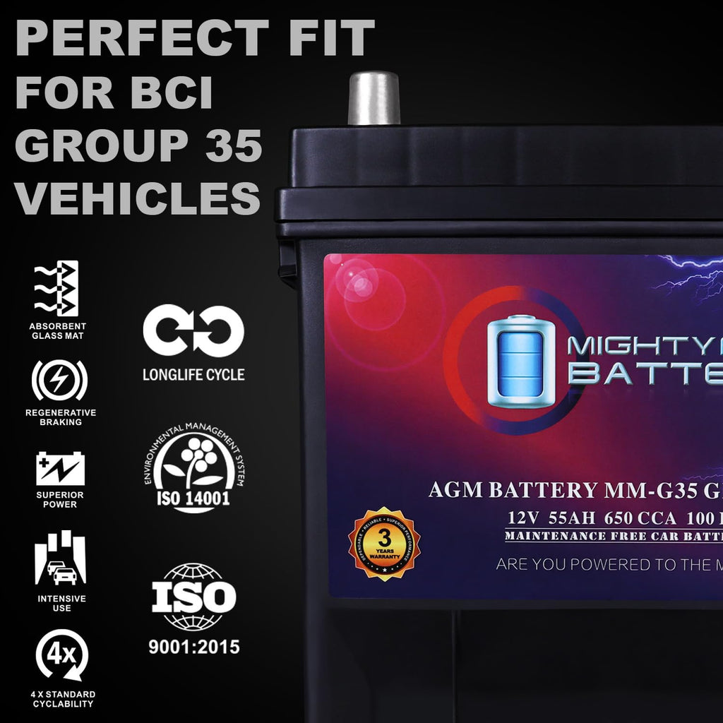 12V 55Ah AGM Replacement Battery X6457