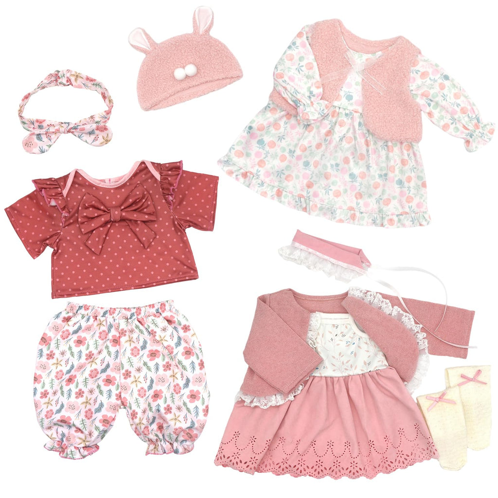 20-22 Inch Reborn Baby Doll Clothes & Accessories Set A12719