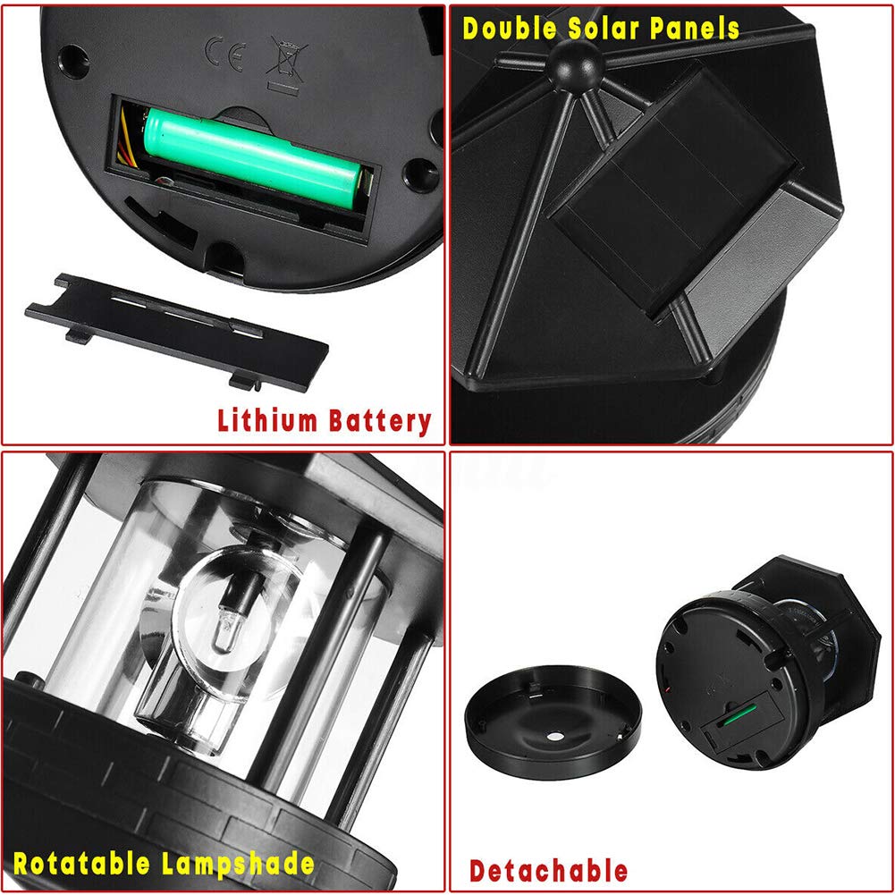 Solar Lighthouse Light with Rotating Beacon U19031