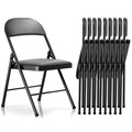 Folding Chairs with Cushion 10 Pack E830842