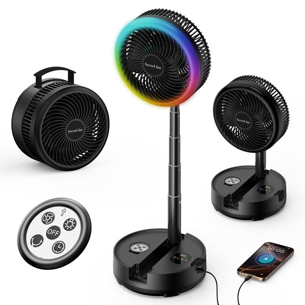 40000mAh Rechargeable Portable Fan with 8 Speed F5203
