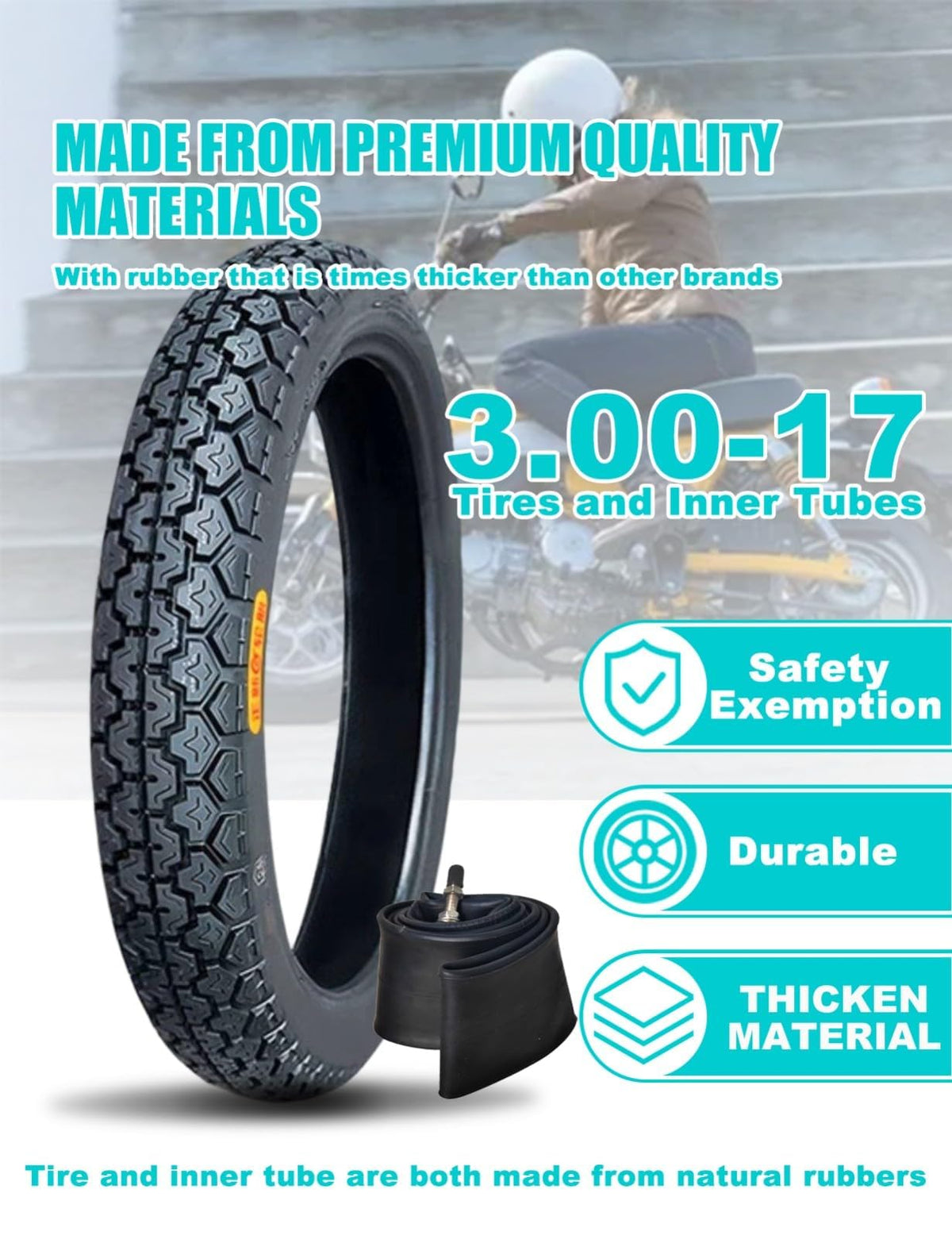 17 Dirt Bike Tire and Tube Set A2427