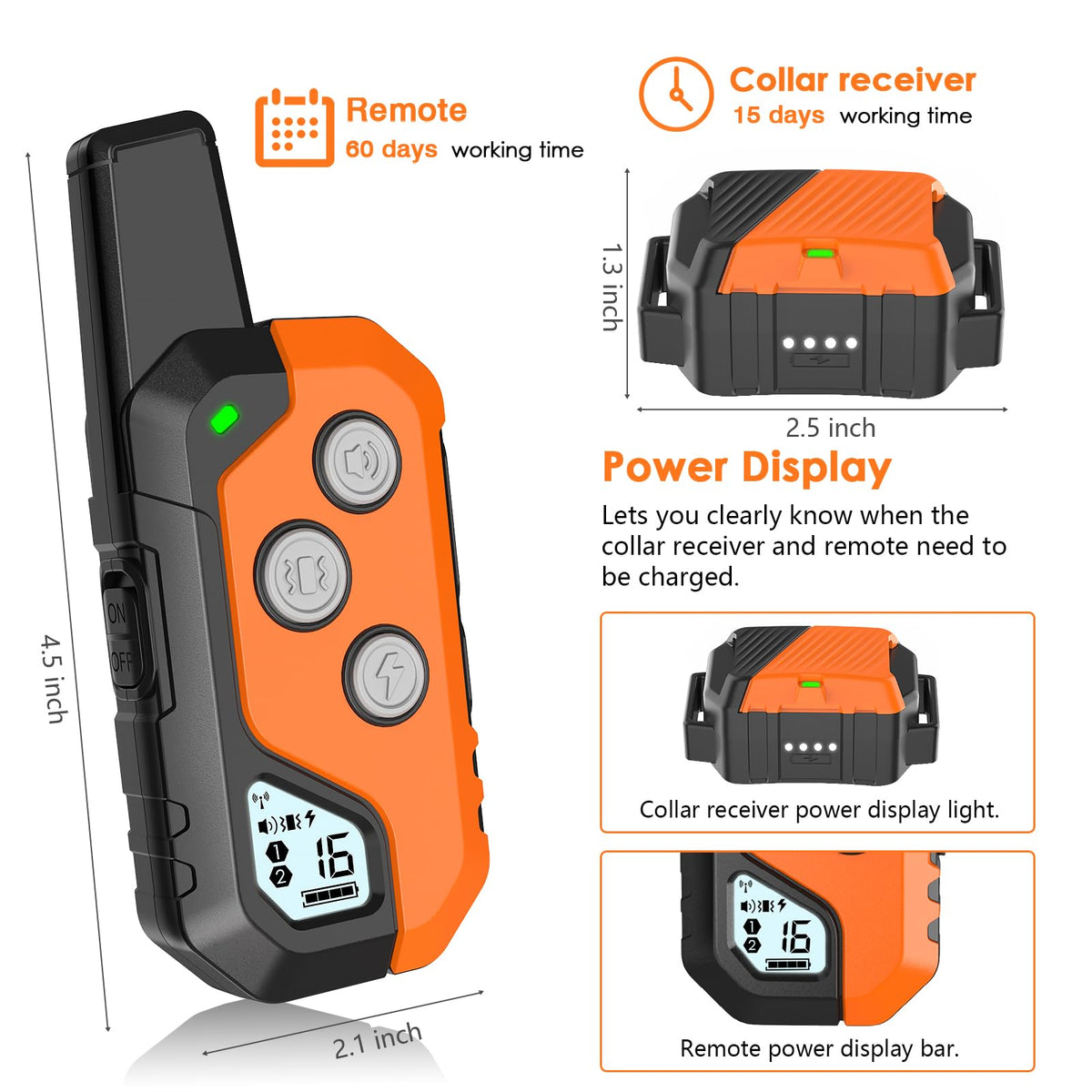 Dog Training Collar with Remote, 3 Modes Q9991