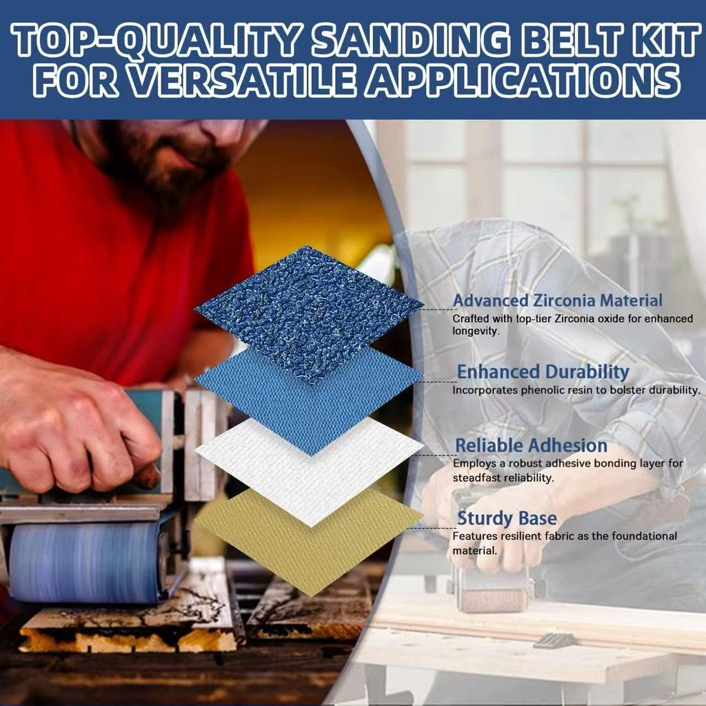 4x36 Inch 18 Pcs 6 Grits Zirconia Sanding Belts I480995
