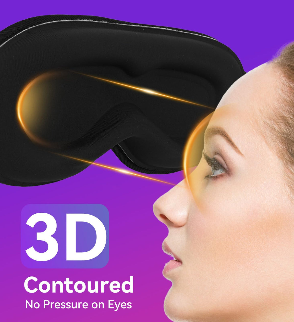 Bluetooth 3D Contoured Sleeping Eye Mask K28416