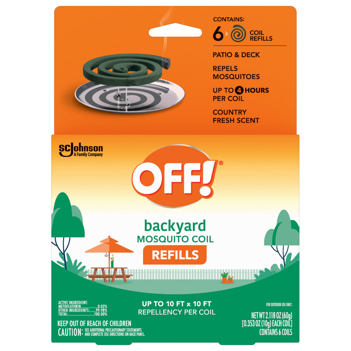 Mosquito Coil Refills 6 Count (Pack of 6) O64402