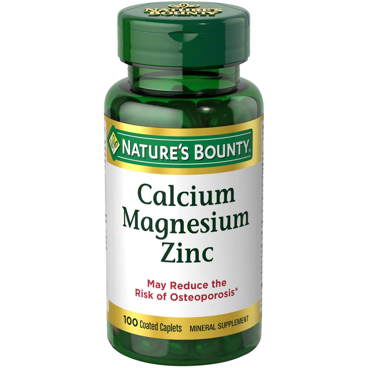 Calcium Magnesium & Zinc Caplets 100 Count P369