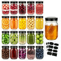 20 Pack Glass Jars With Lids 12 oz F3285