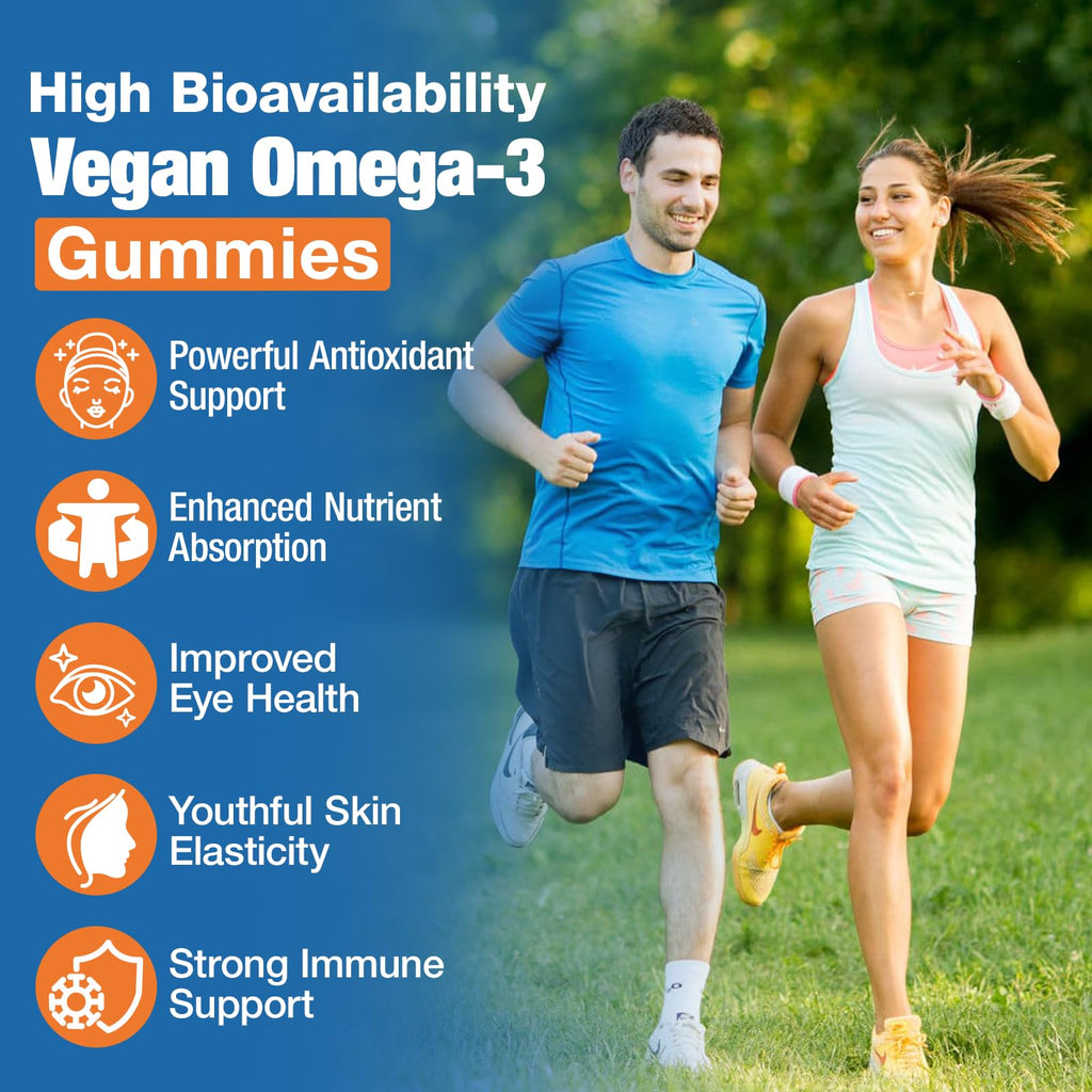 Sugar-Free Orange Flavor Omega-3 Gummies 120 Gummies N310