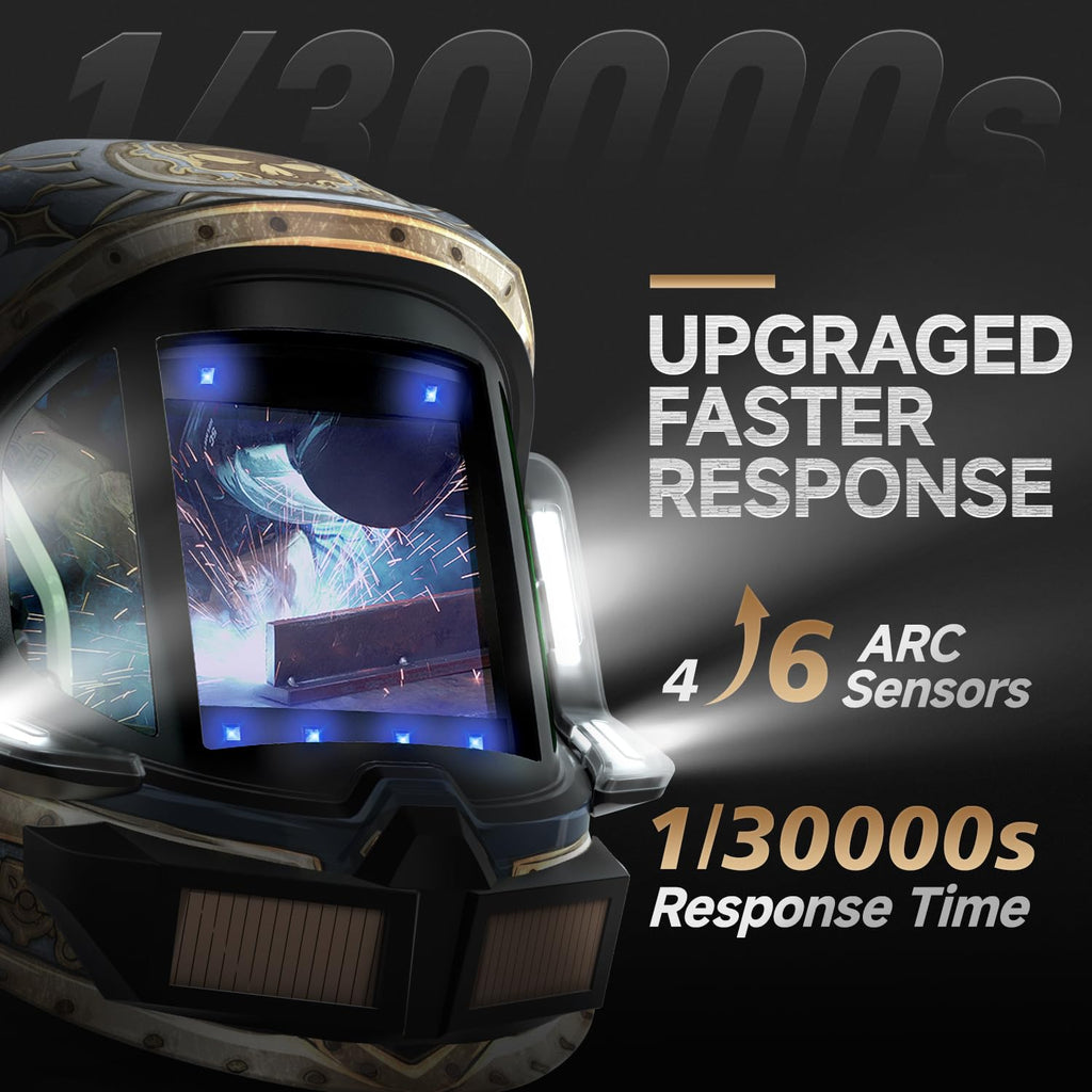 Auto Darkening Welding Helmet with Light J41803