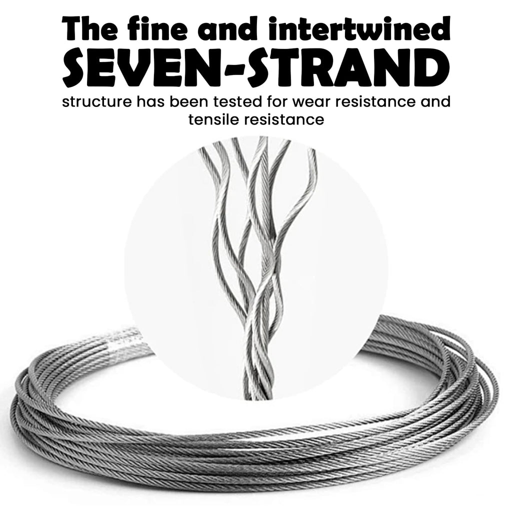 1/8 inch Stainless Steel Wire Rope Kit, 33ft O5731