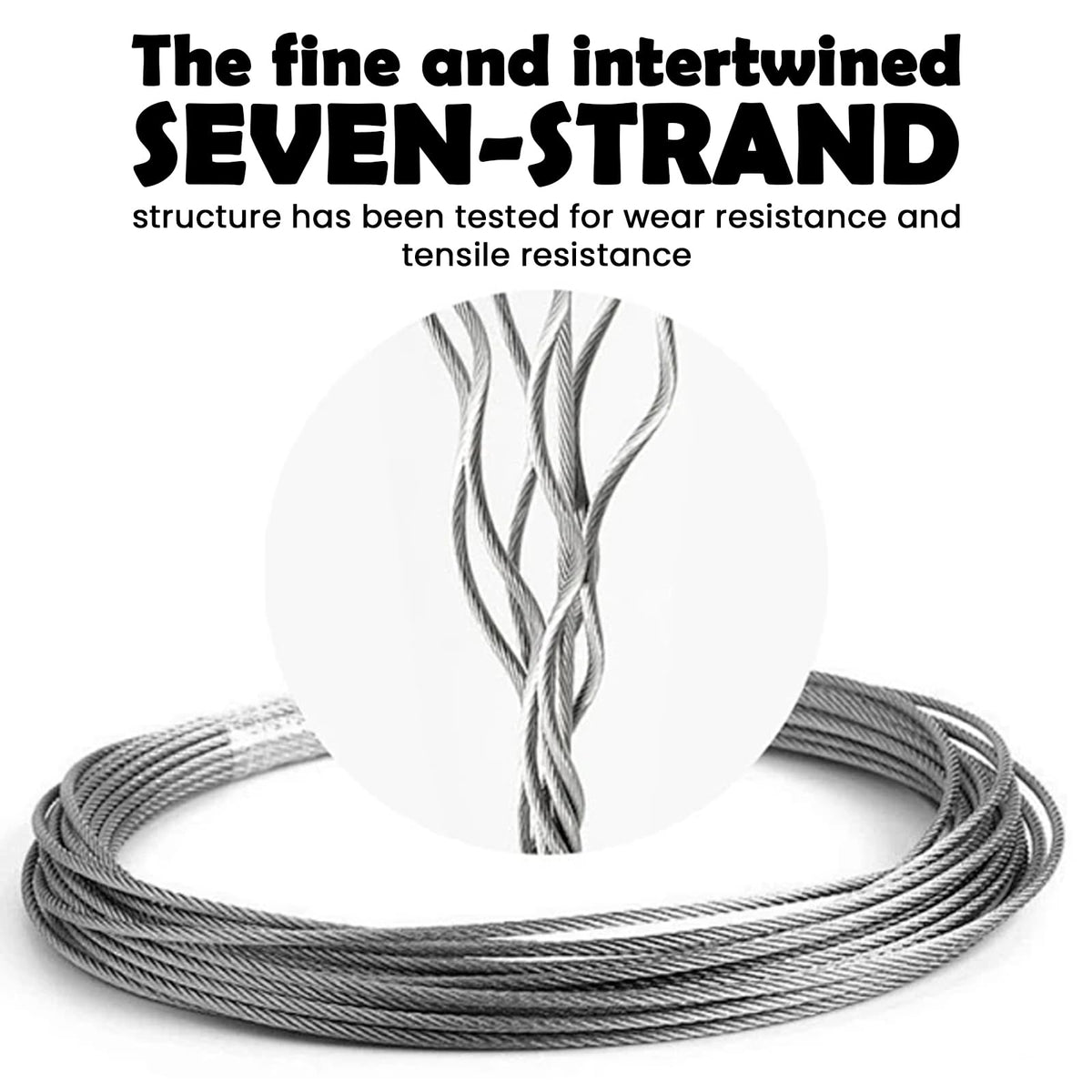 1/8 inch Stainless Steel Wire Rope Kit, 33ft O5731