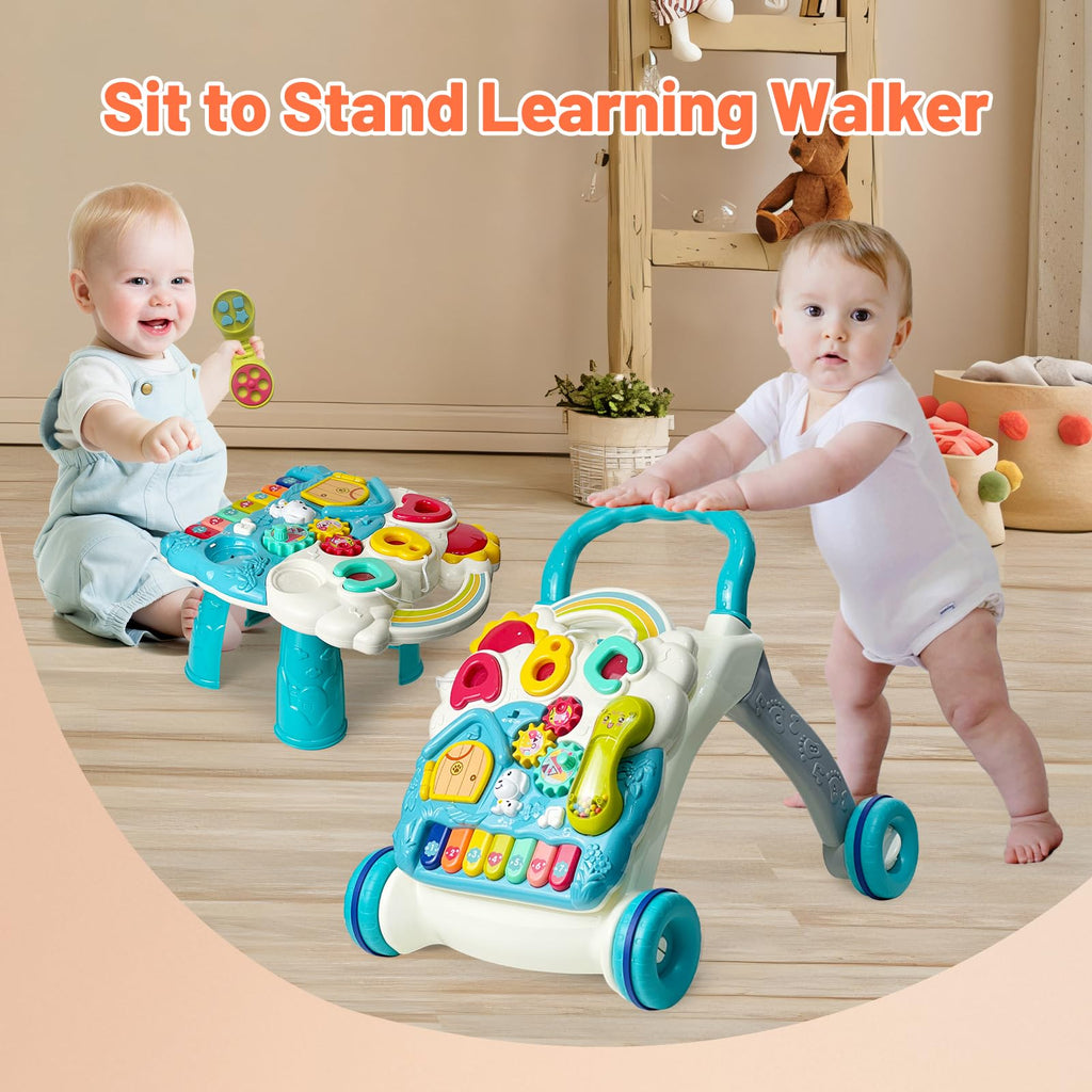 Blue Baby Walker Activity Center with Music and Light R867