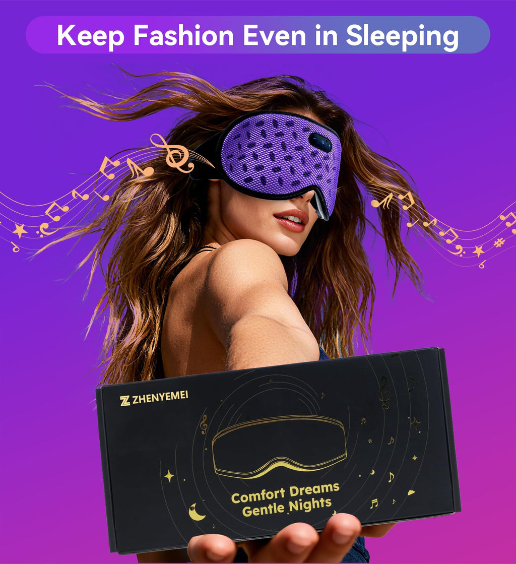 Bluetooth 3D Contoured Sleeping Eye Mask K28416