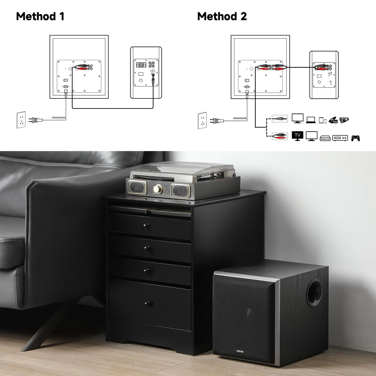 Powered Subwoofer with 8 inch Driver P38805