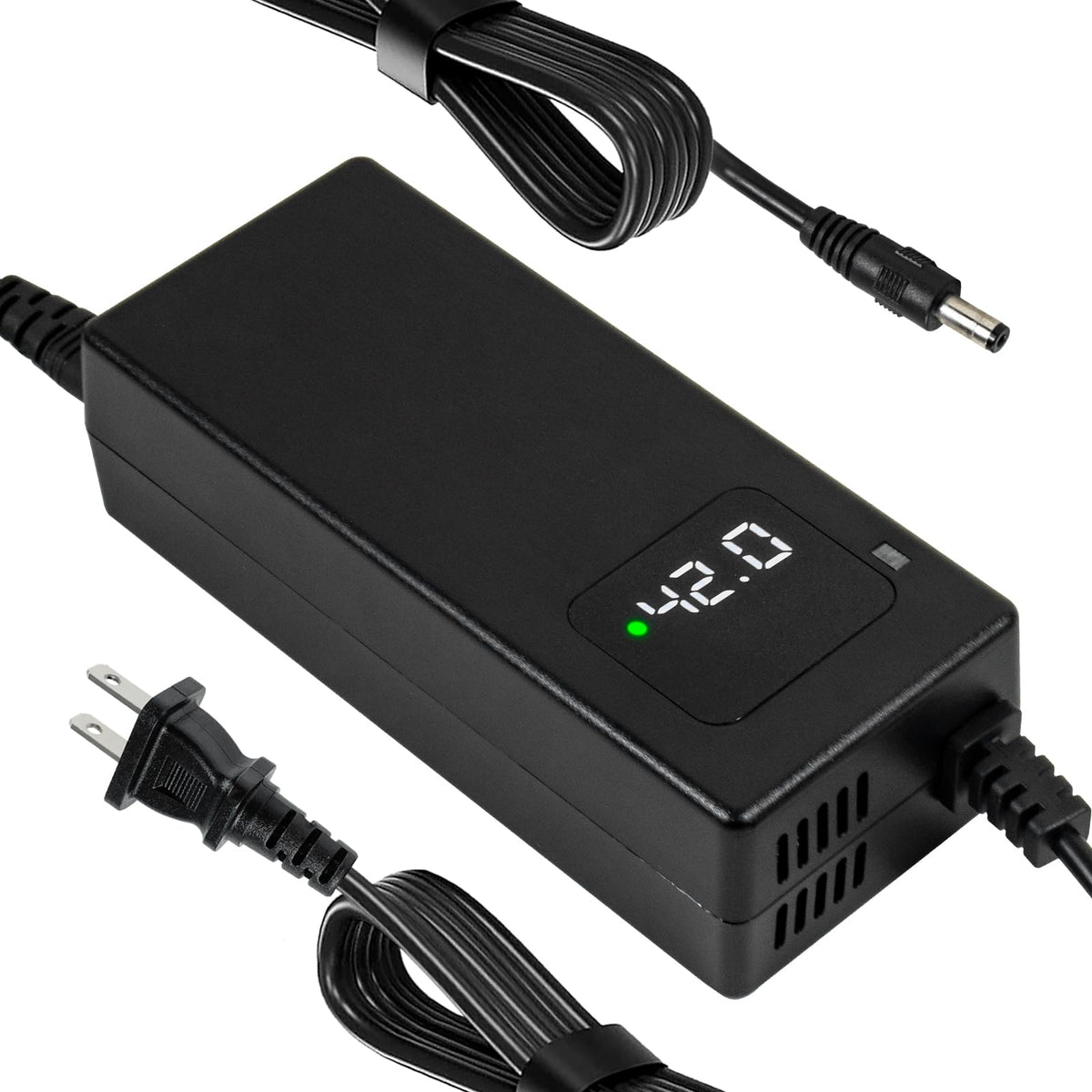 42V 3A Lithium Battery Charger with Display and Built-in Fan Q430