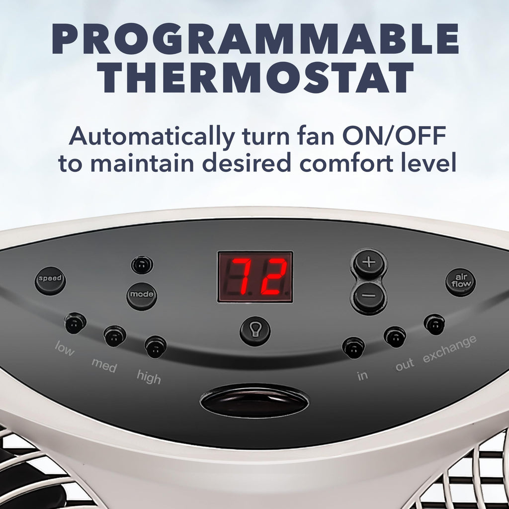 Window Fan with Reversible Airflow Blades, 3-Speed C581