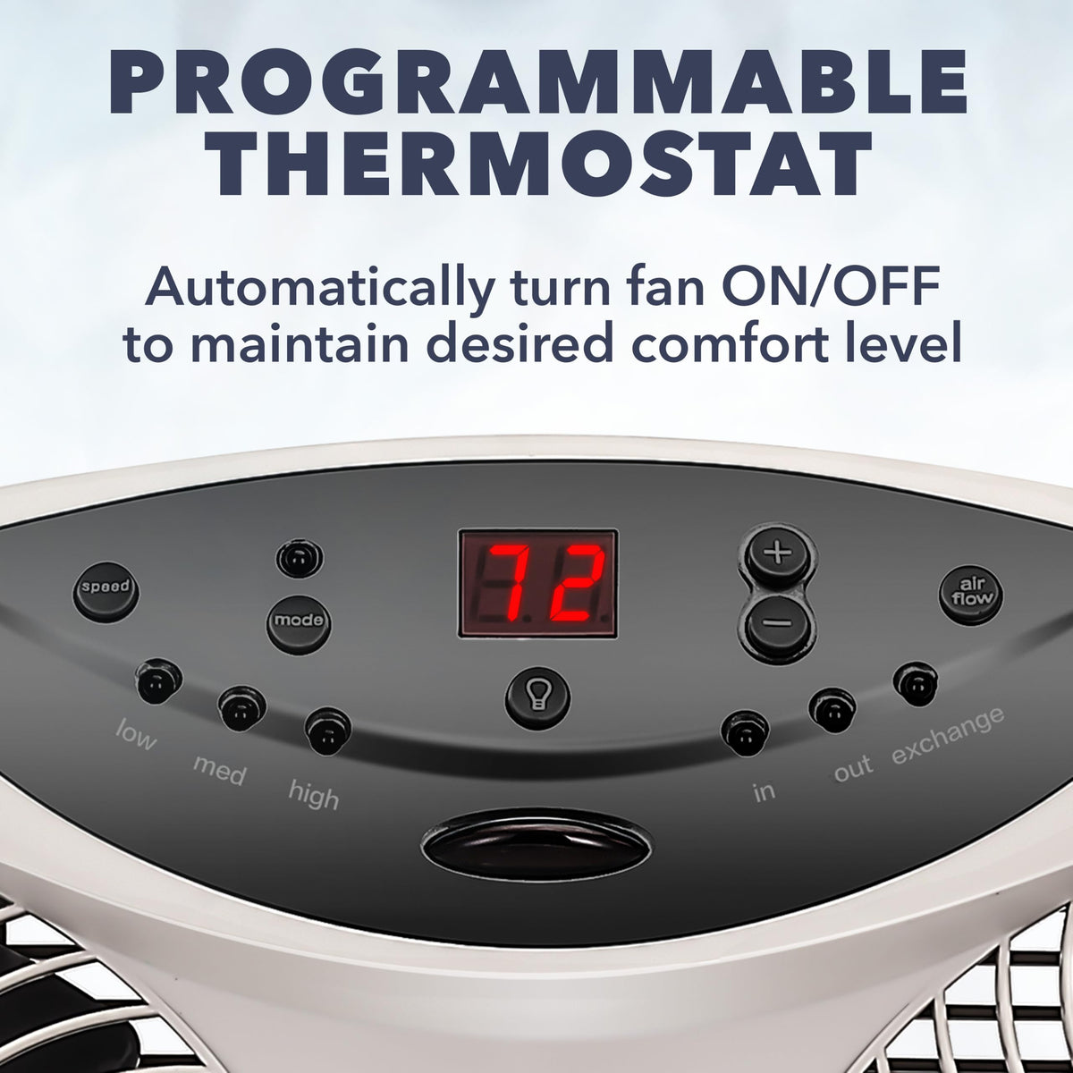 Window Fan with Reversible Airflow Blades, 3-Speed C581