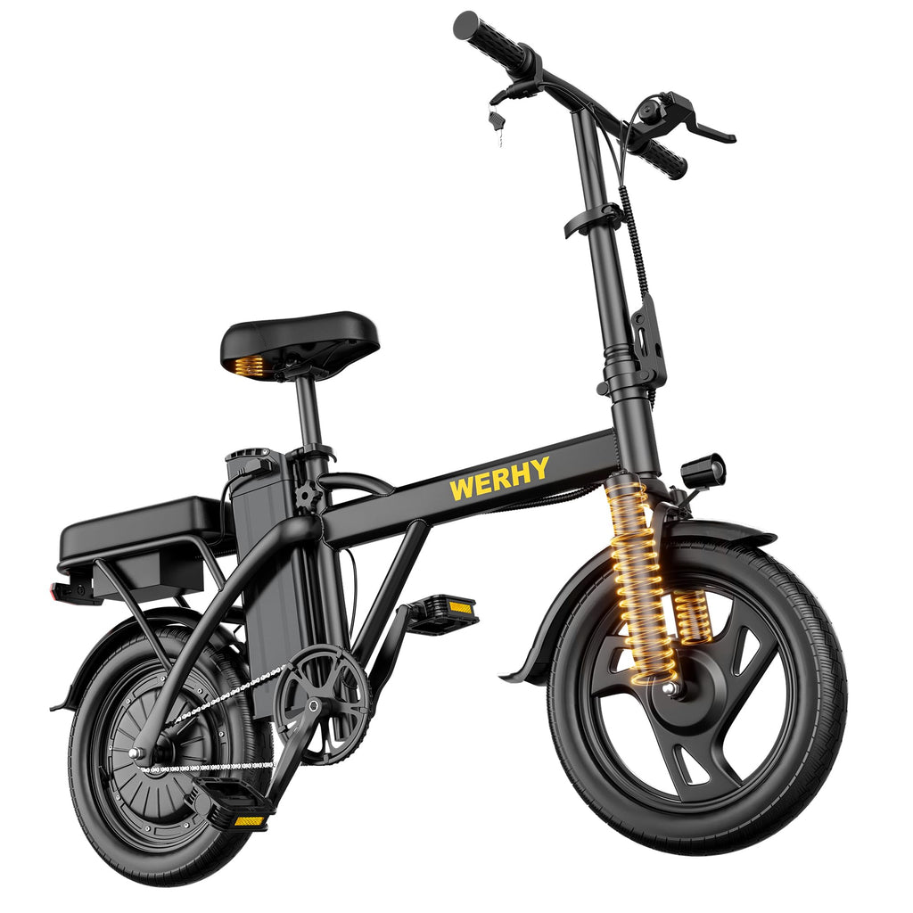 Electric Bike for Adults 750W Peak Motor 20 MPH Folding Ebike 14" O253653