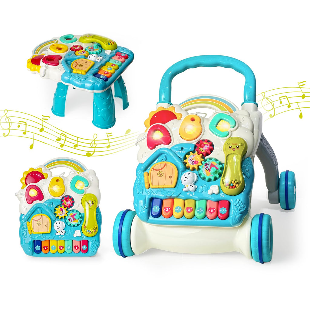 Blue Baby Walker Activity Center with Music and Light R867
