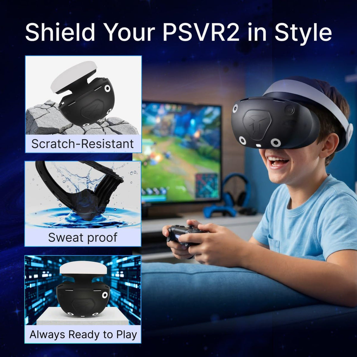 Protective Cover for Headset & Face Cushion Cover & Thumb Grips X967986