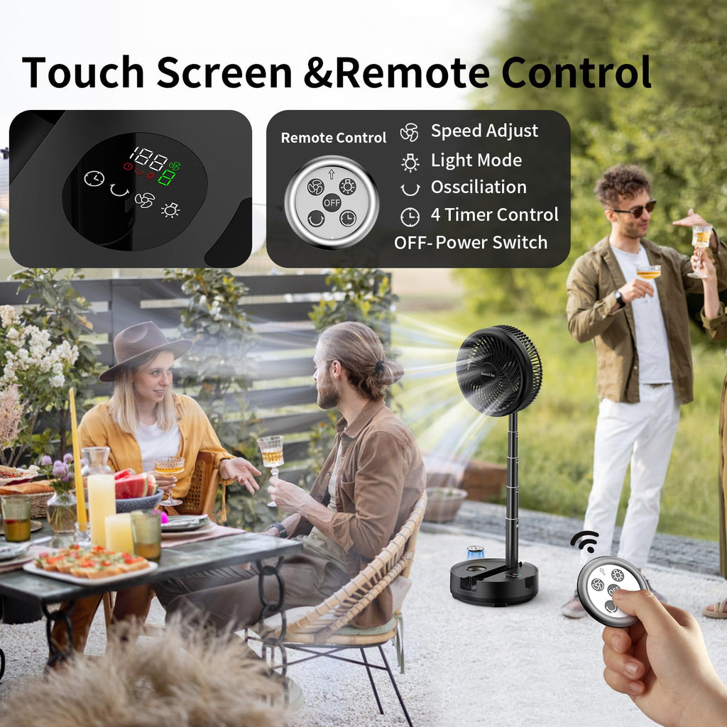 40000mAh Rechargeable Portable Fan with 8 Speed F5203