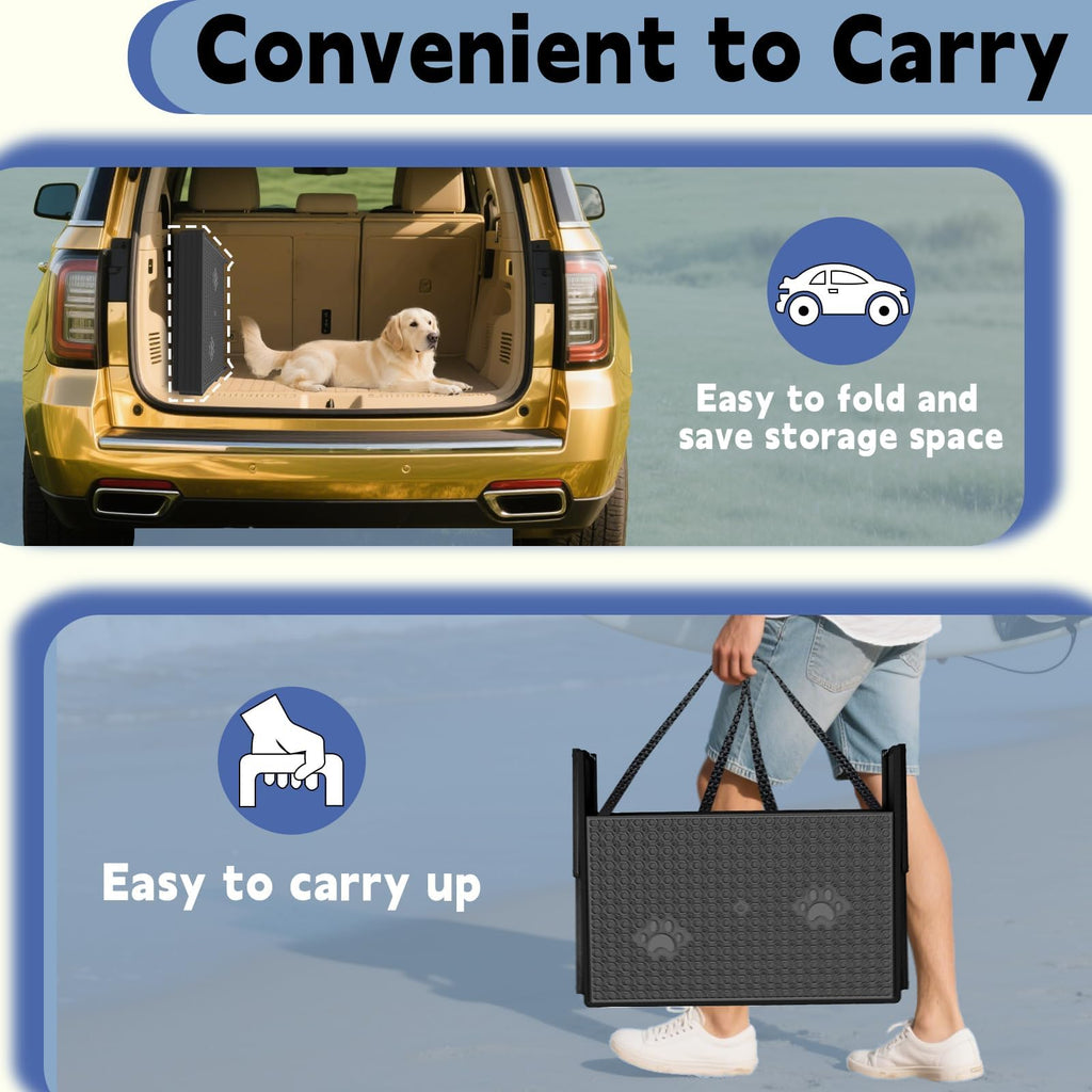 5-Step Foldable Non-Slip Plastic Dog Steps G2177