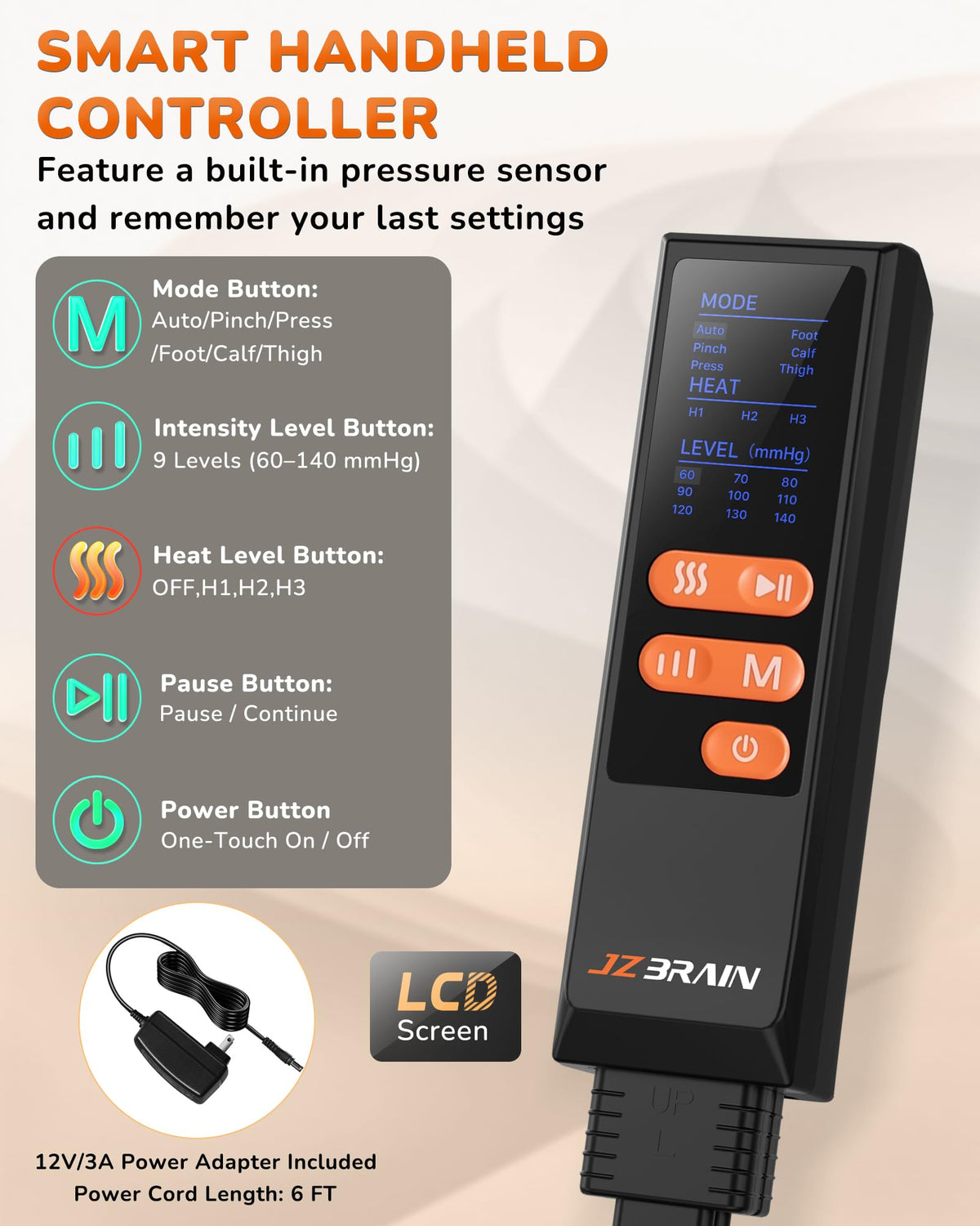 Leg Compression Massager with Heat S36508