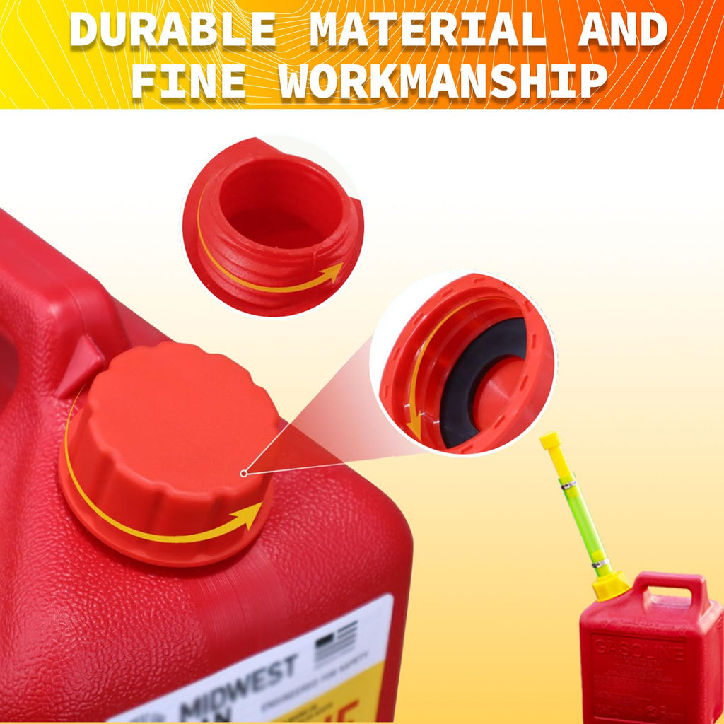 Gas Can Spout Replacement & Red Gas Cap Combo C64949