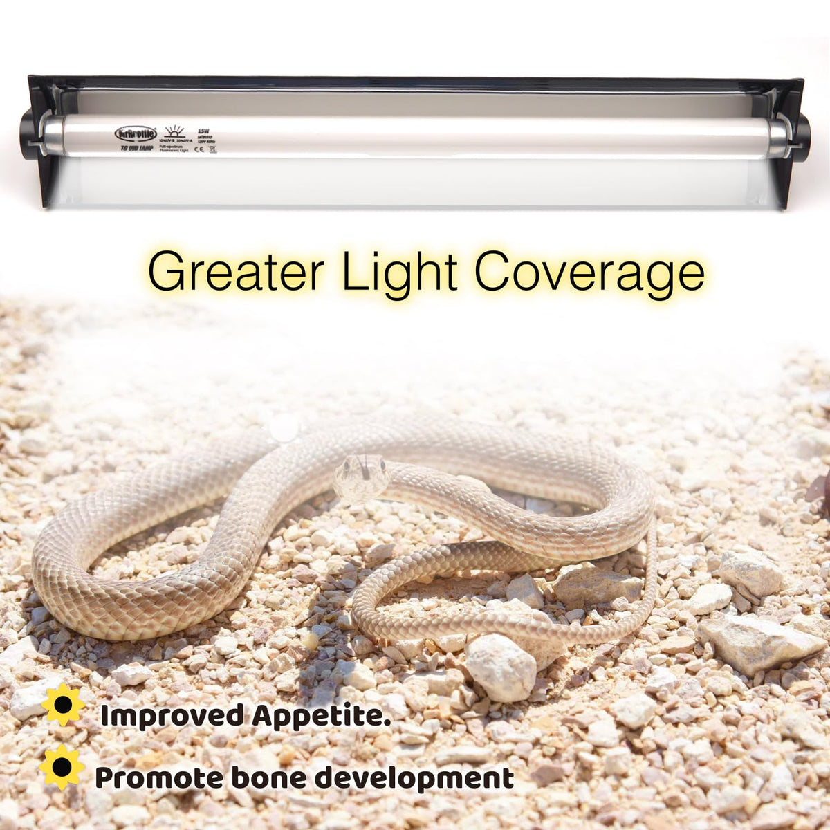 15W UVB Reptile Light Kit 18 inches V5252