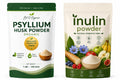 Organic Psyllium Husk Powder and Inulin Powder 2 Pack 1 lb Unflavored O9876