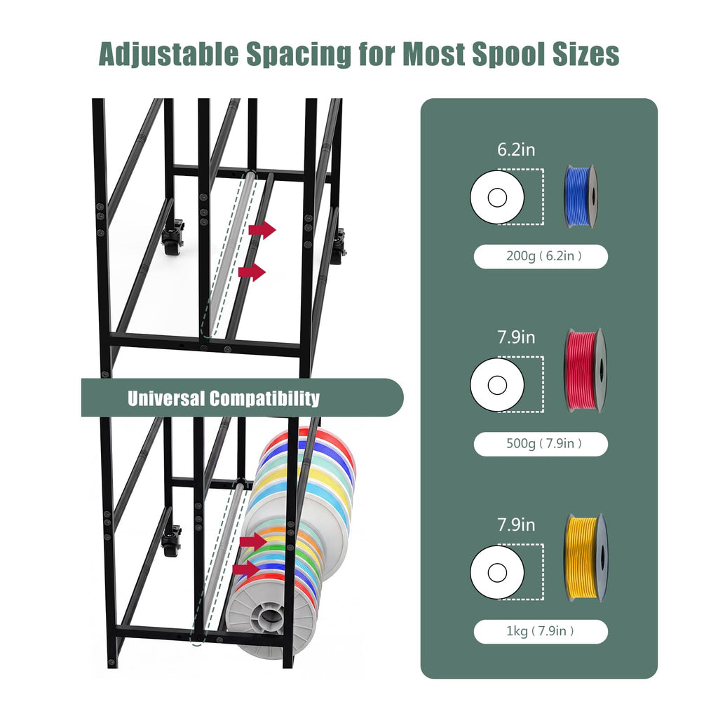 Filament Storage Rack with Wheels H80820