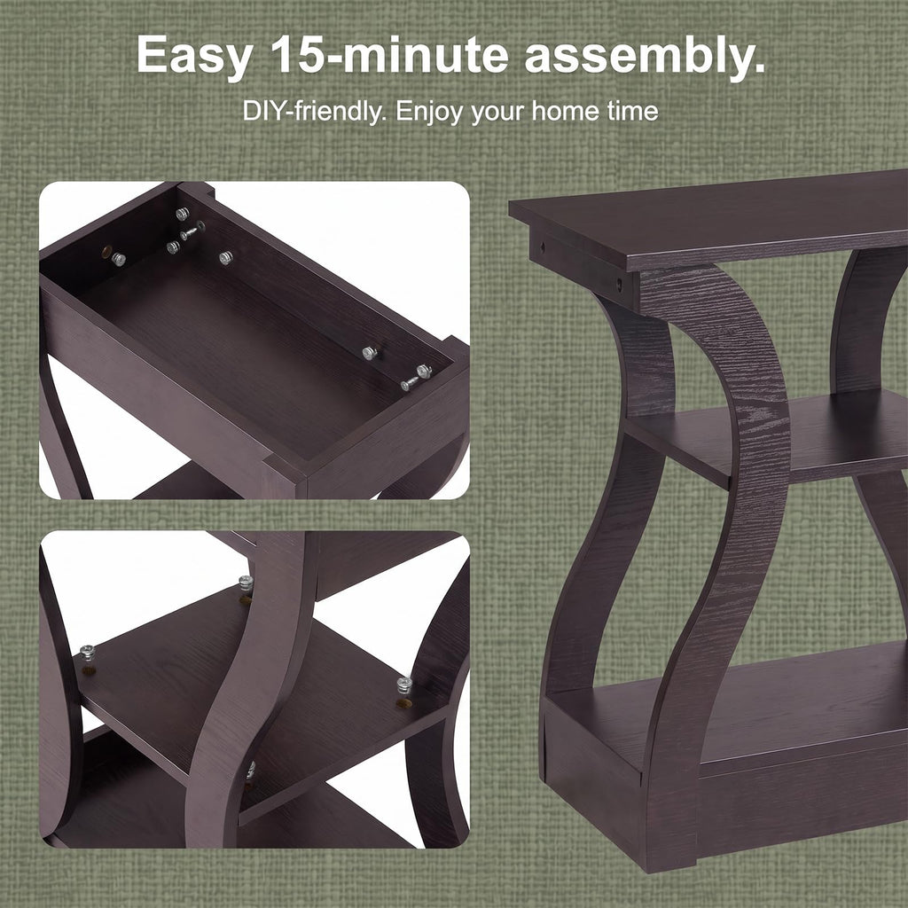 Brown End Tables Set of 2 Q945