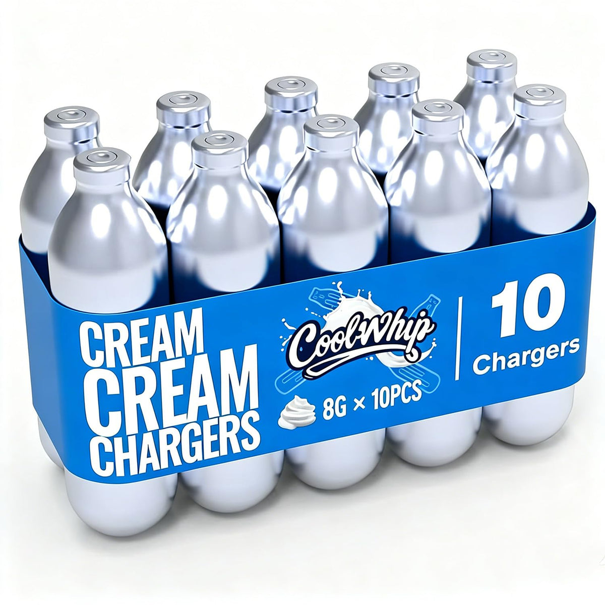 10 Pack 8g Whipped Cream Chargers P672709