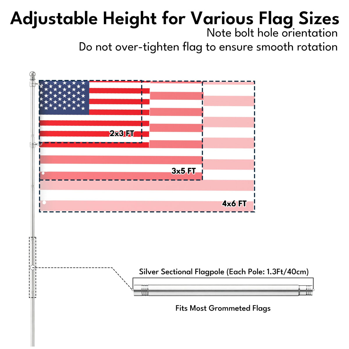 5FT Heavy Duty Flag Pole T177691