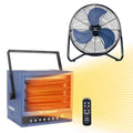 20 Inch High Velocity Floor Fan and 5000W Electric Garage Heater S43801