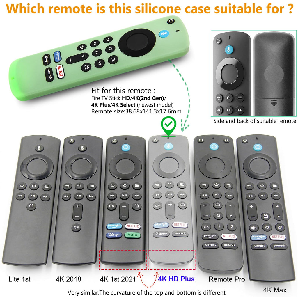 Remote Cover Case 2pcs Silicone Sleeve with Wrist Strap J82353